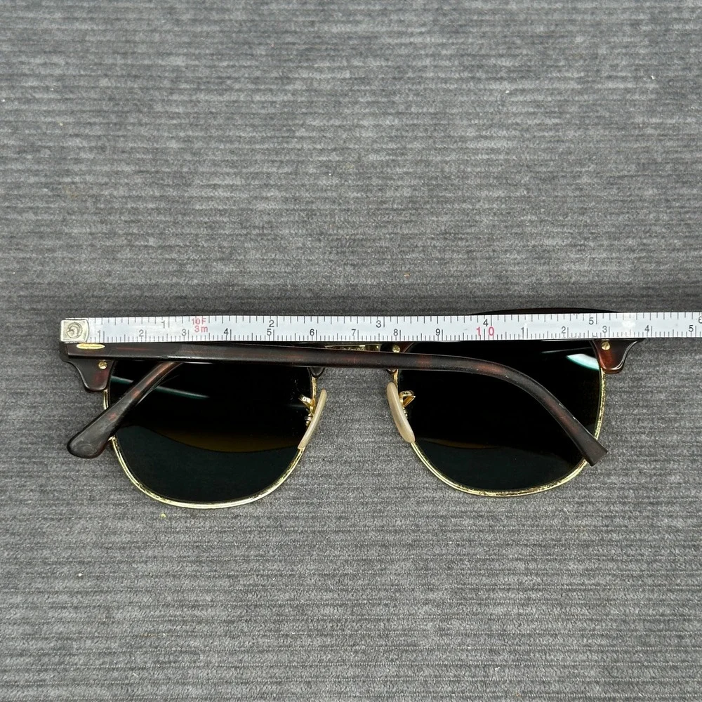 Ray-Ban RB3016 Clubmaster Tortoise Blue Flash Mirror Sunglasses 51mm Y2k